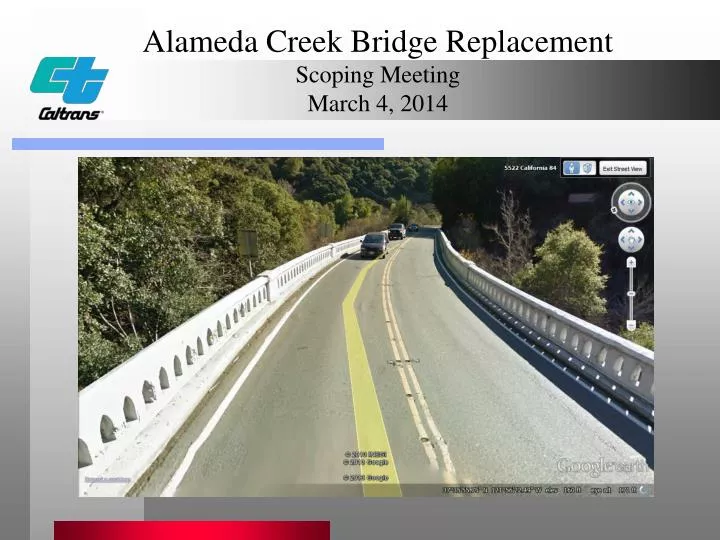 alameda creek bridge replacement scoping meeting march 4 2014