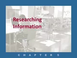 researching information