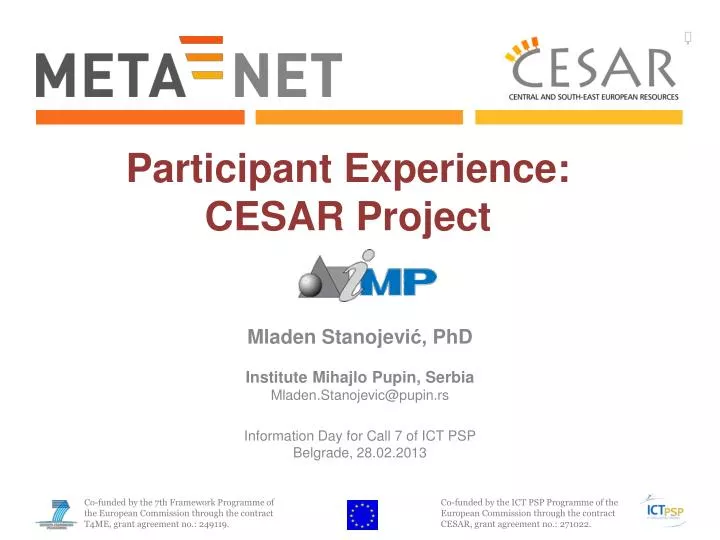 participant experience cesar project