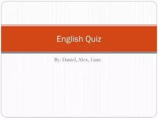 english quiz