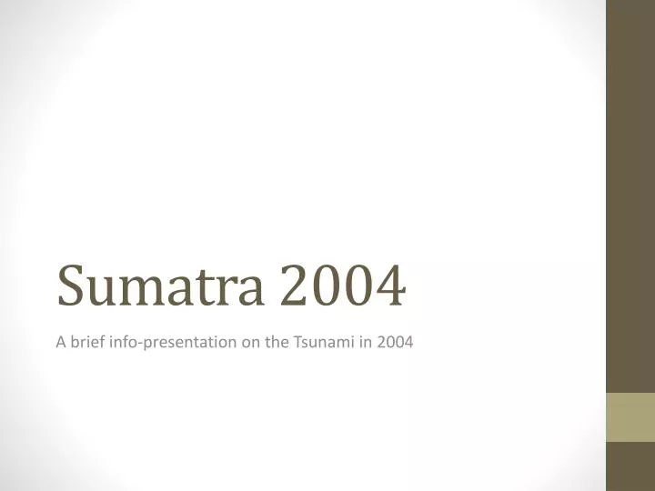 sumatra 2004
