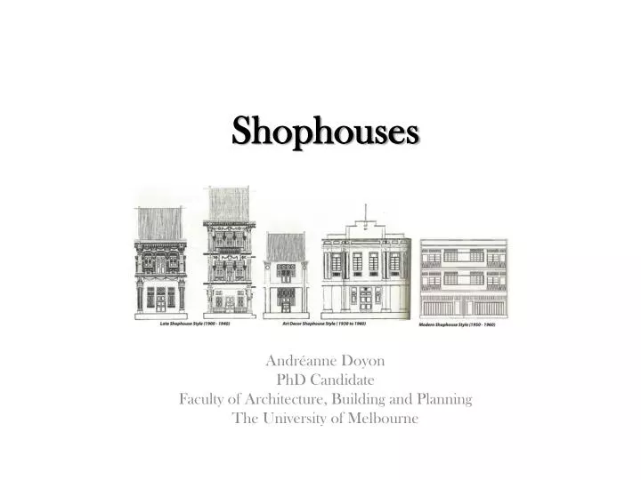 shophouses