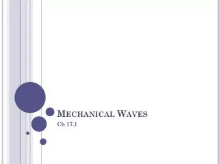 Mechanical Waves