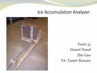 Ice Accumulation Analyzer