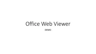Office Web Viewer