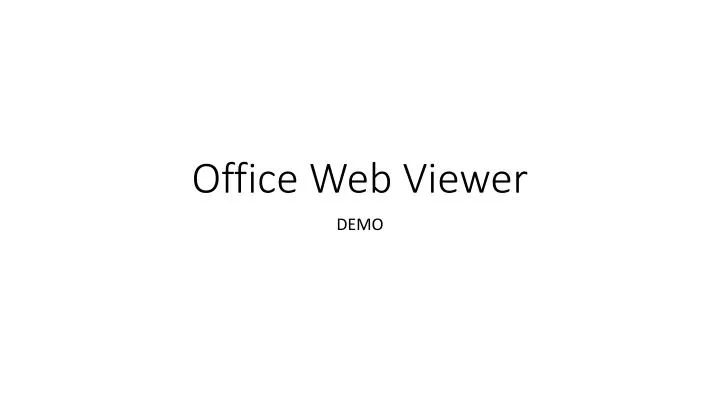 office web viewer