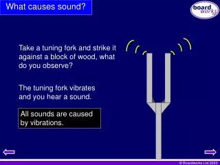 What causes sound?