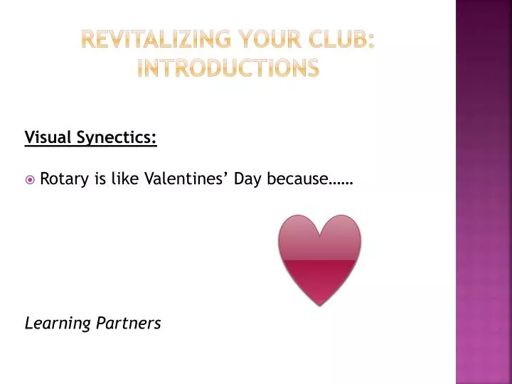 revitalizing your club introductions