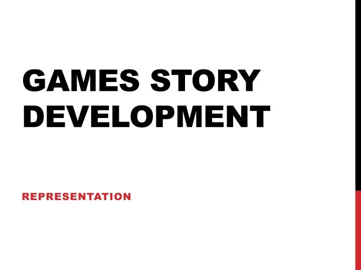 games story development