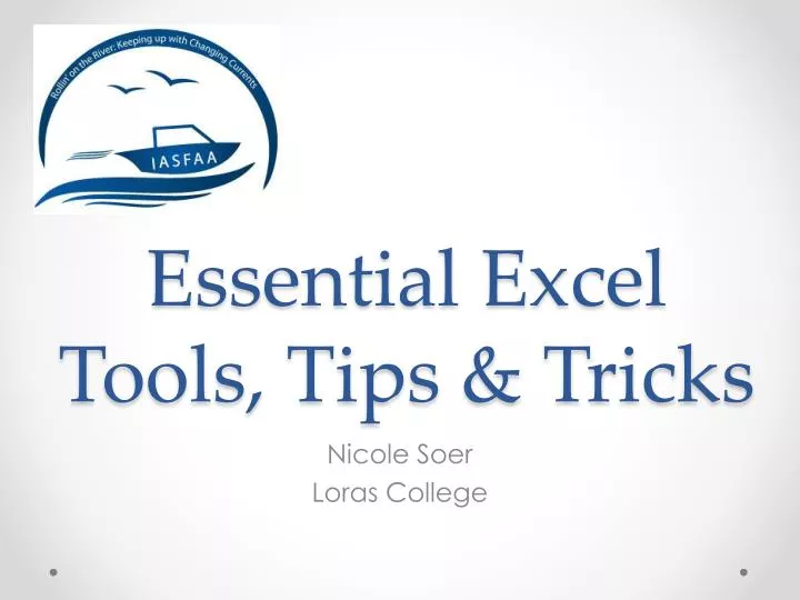 essential excel tools tips tricks