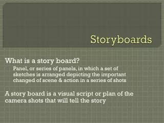 Storyboards