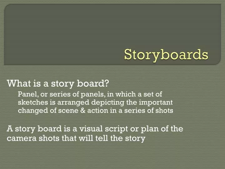 storyboards