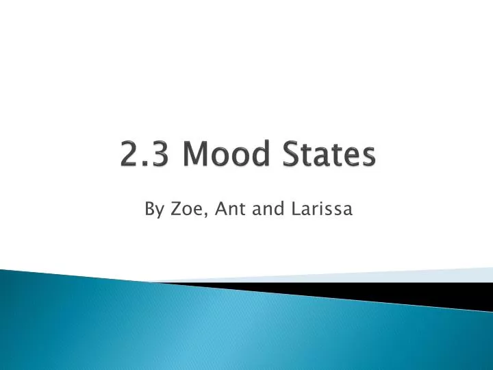 2 3 mood states