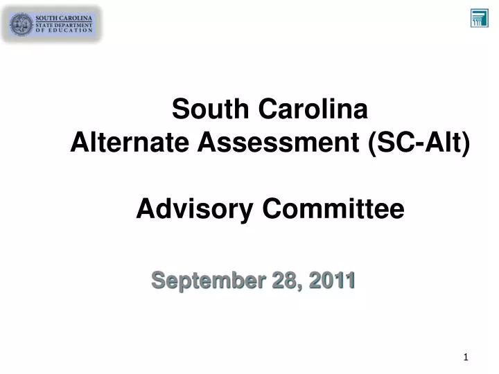 south carolina alternate assessment sc alt advisory committee