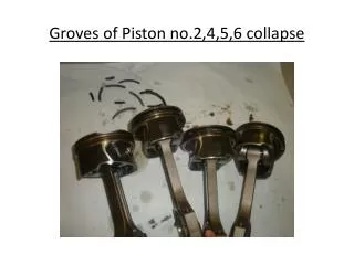 g roves of piston no 2 4 5 6 collapse