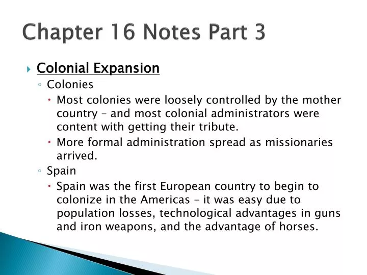 chapter 16 notes part 3