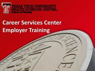 Career Services Center Employer Training