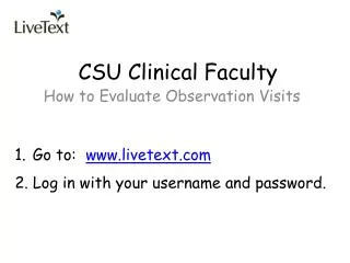 CSU Clinical Faculty