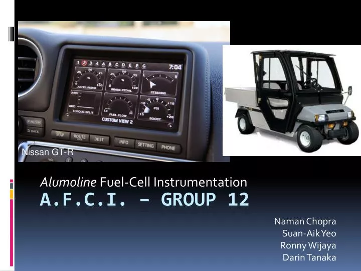 alumoline fuel cell instrumentation