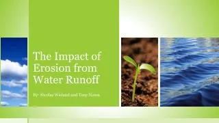 The Impact of Erosion from Water Runoff