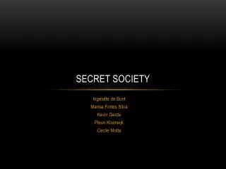 secret society