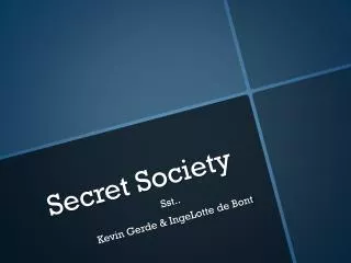 secret society