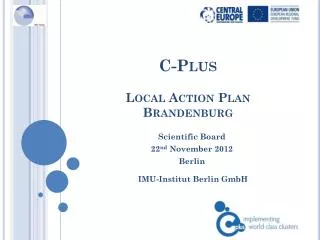 C-Plus Local Action Plan Brandenburg