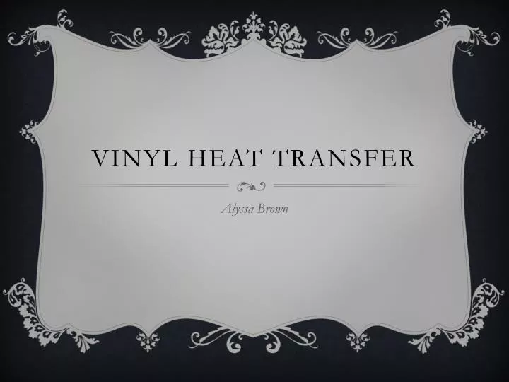 vinyl heat transfer