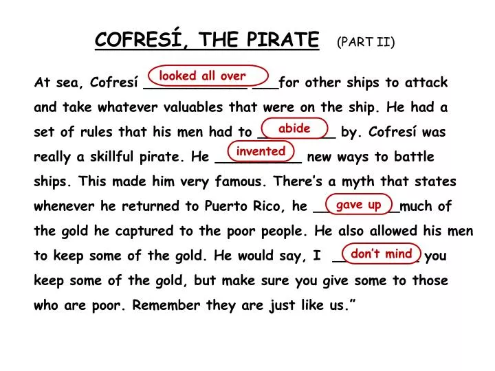 cofres the pirate part ii