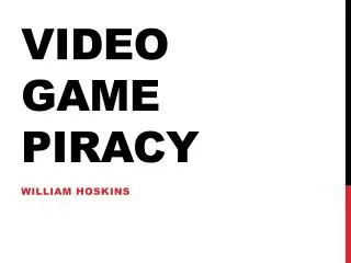 Video Game Piracy