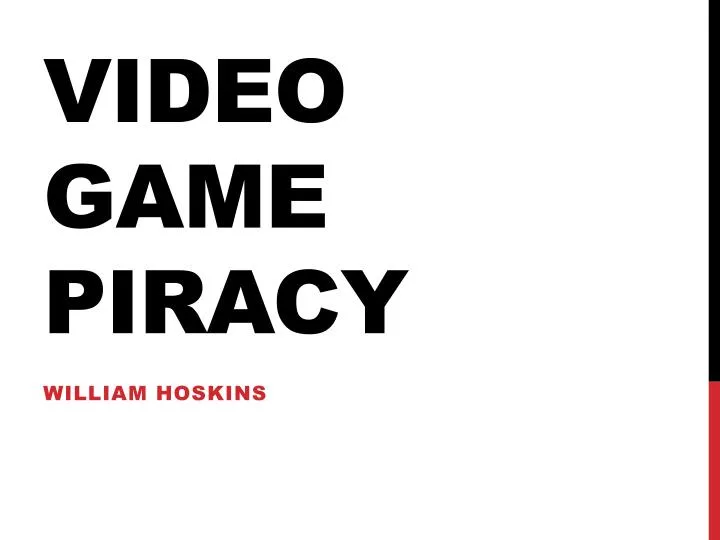 video game piracy