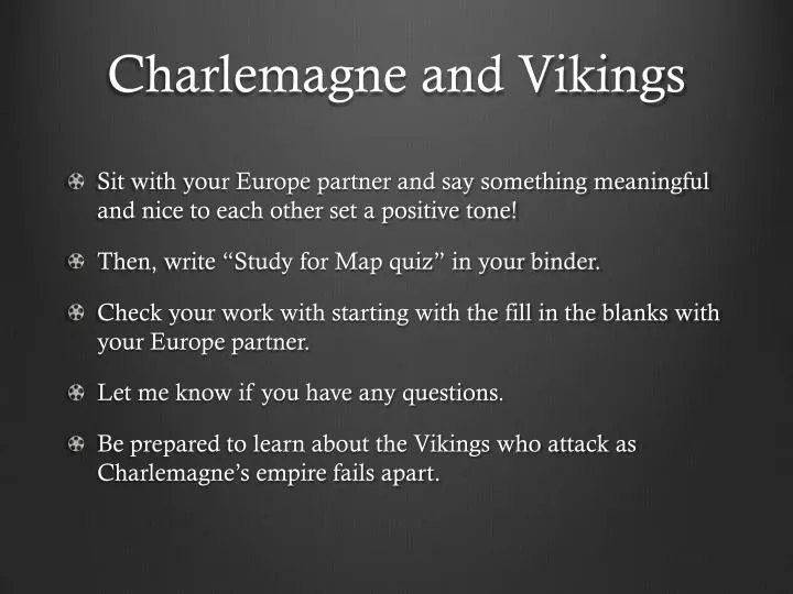 charlemagne and vikings