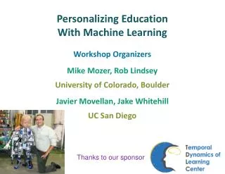 Personalizing Education With Machine Learning