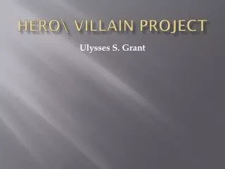 Hero\ Villain Project