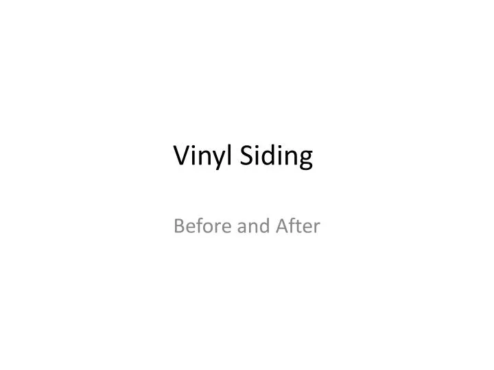 vinyl siding