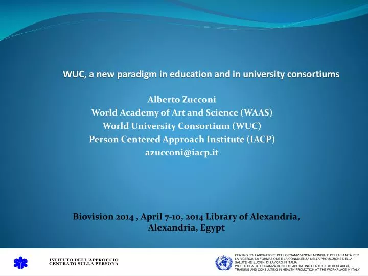 wuc a new paradigm in education and in university consortiums