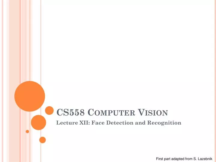 cs558 computer vision