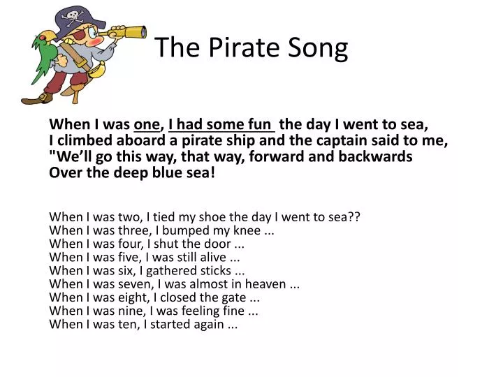 the pirate song