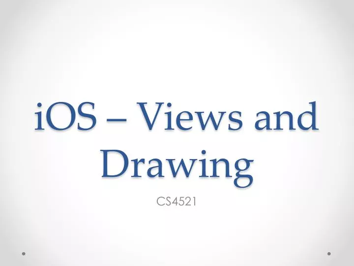 ios views and drawing