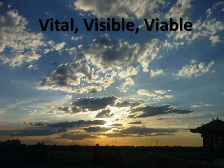 vital visible viable