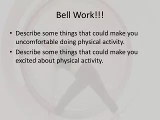 bell work