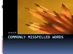 Commonly Misspelled Words - slide 1