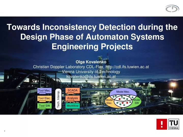 towards inconsistency detection during the design phase of automaton systems engineering projects