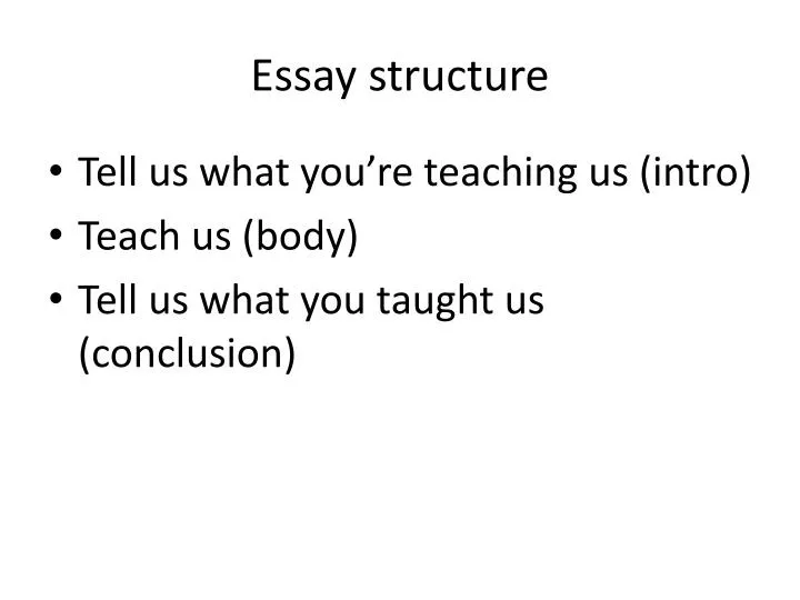 essay structure