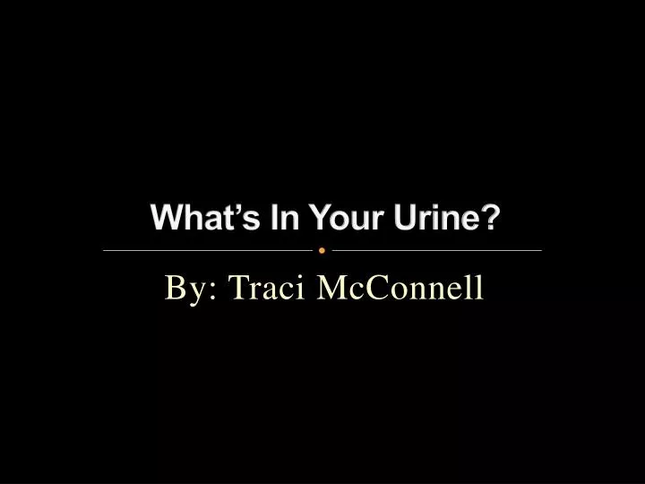 what s in your urine