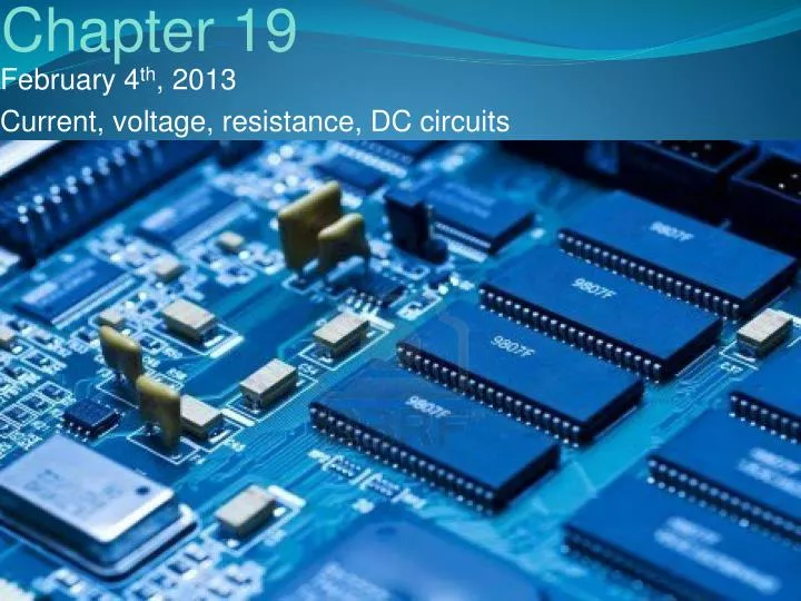 february 4 th 2013 current voltage resistance dc circuits