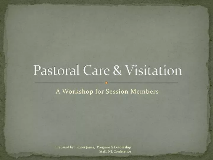 pastoral care visitation