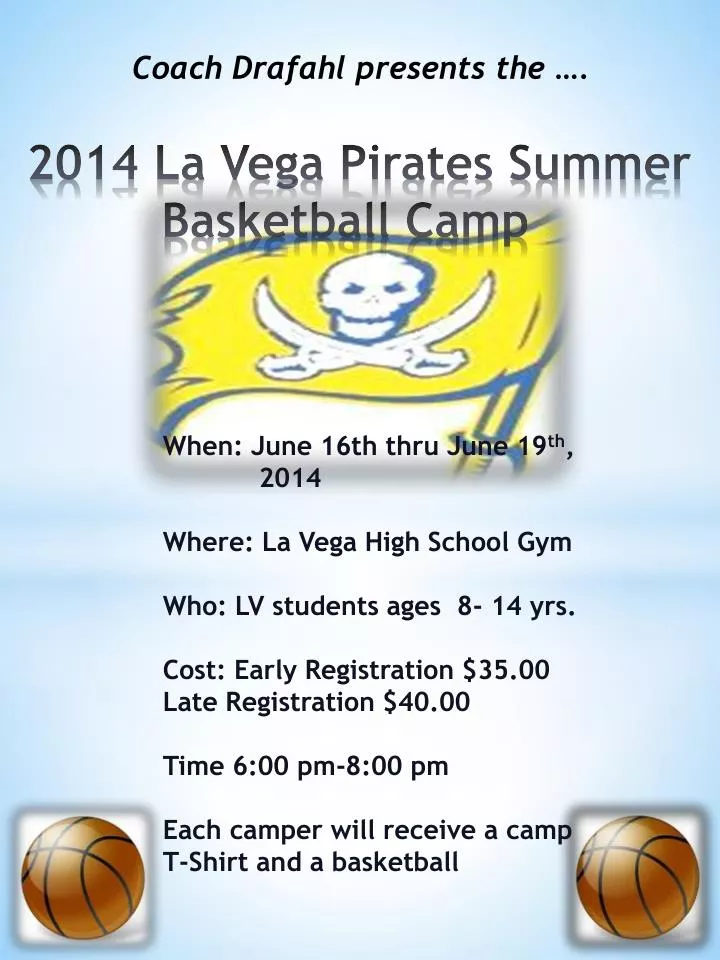 2014 la vega pirates summer basketball camp
