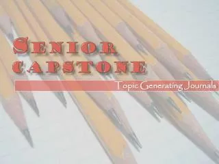 s enior capstone