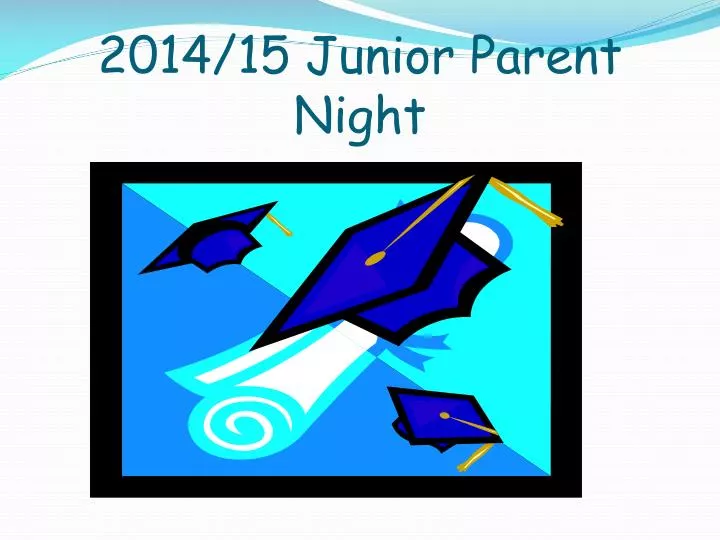 2014 15 junior parent night